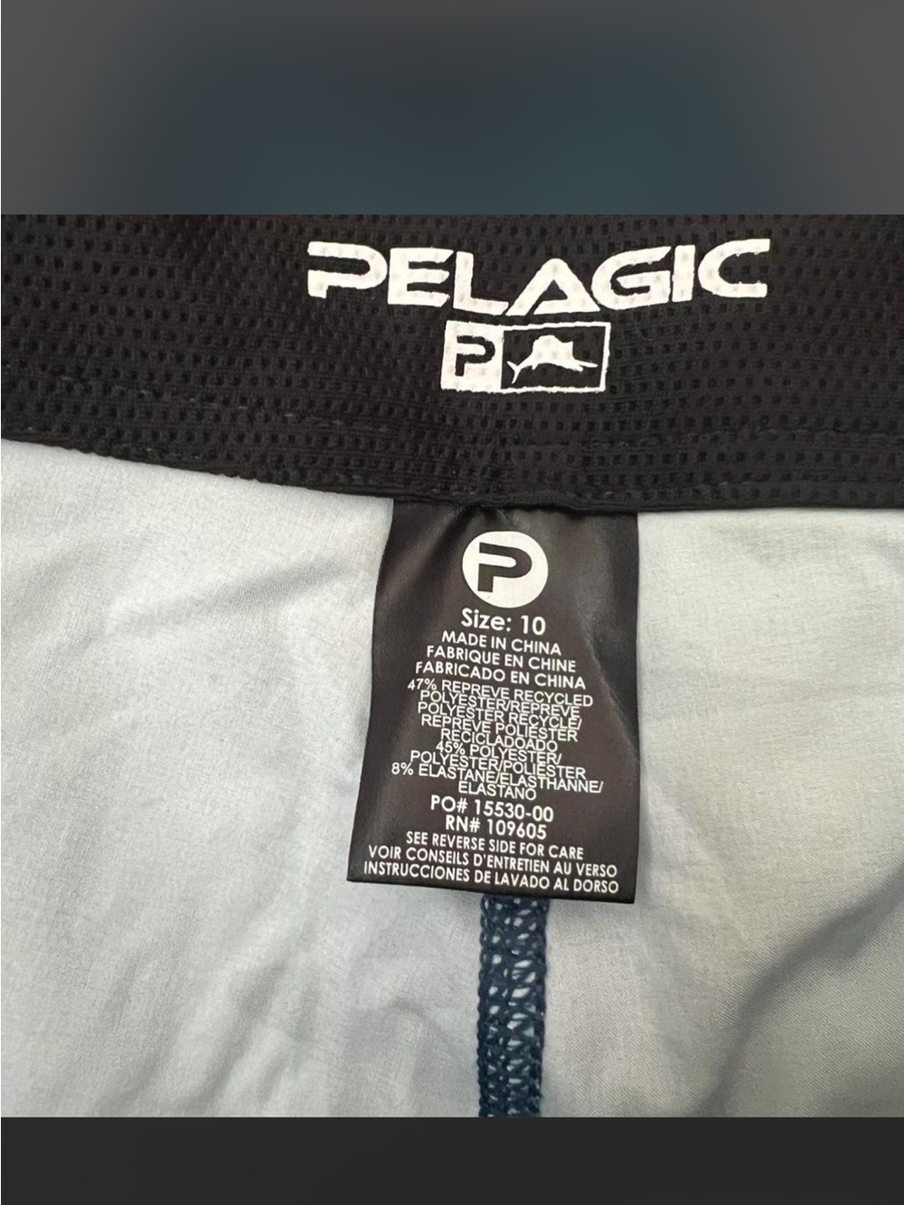 Pelagic Women's Teal & Navy Printed Athletic Shorts - Picture 4 of 7